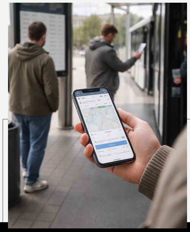 Мобильное приложение для пассажиров в Рославле с оплатой и расписанием